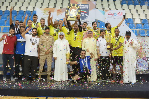 الدفاع فاز بدرع الدوري وحقق ثنائية  الكرة الطائرة للوزارات